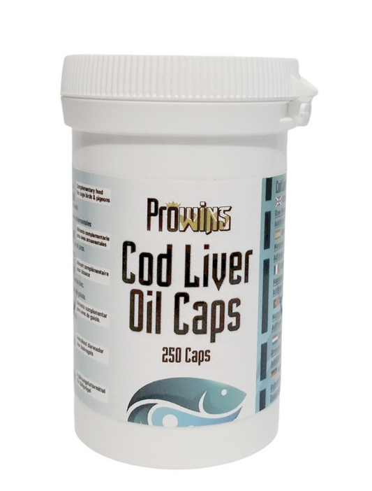 Prowins Cod Liver Oil 250 pil , aceite de higado de bacalao en capsulas de gelatina