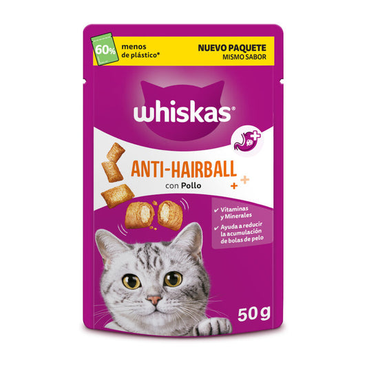 WHISKAS ANTI-HAIRBALL 50GR